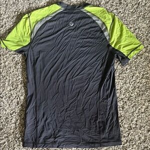 Lululemon Grey Yellow Shirt